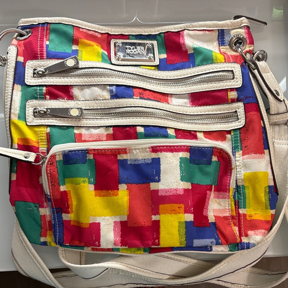 Tyler Rodman Colorful Patchwork Crossbody Bag